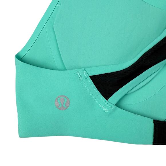 LULULEMON Bitty Bracer B-C Cup Bali In Breeze / Black Size 32A - Picture 6 of 8